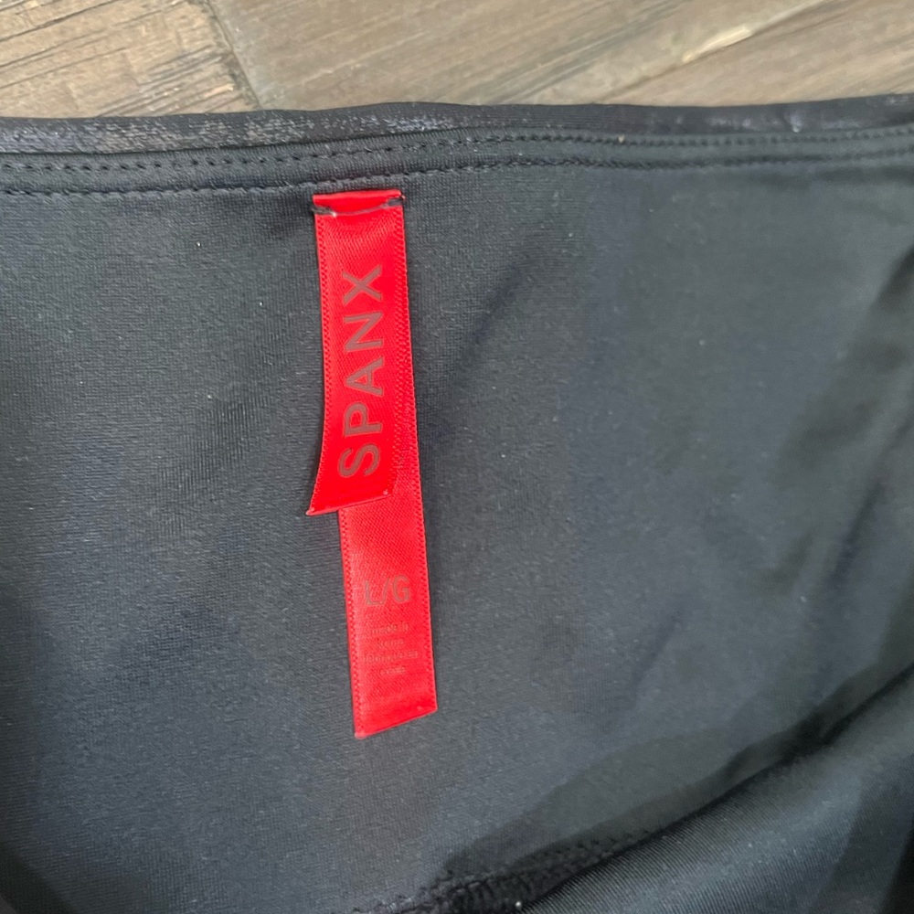SPANX Black Faux Leather Leggings - Picture 5 of 6